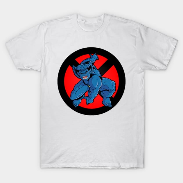 Blue Furry Guy T-Shirt by TheM6P